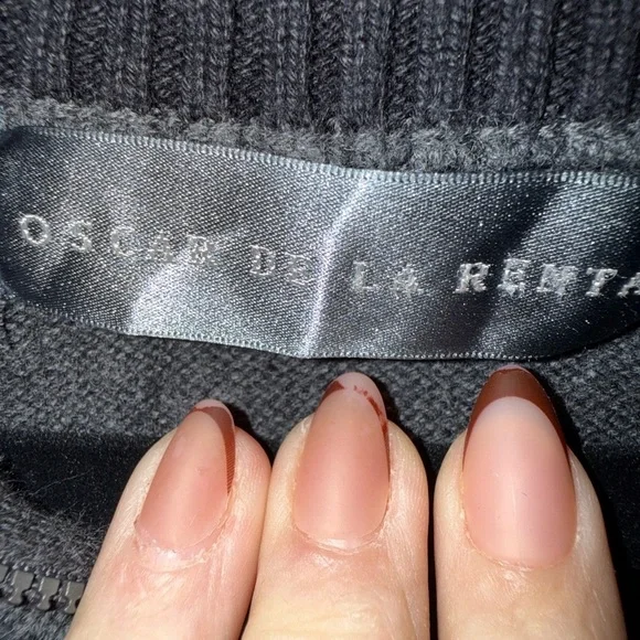 Vintage Men’s quarter zip sweater by Oscar de la renta size large - Picture 3 of 4